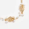 Gold Coral Pearl Bracelet