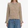 Gold Crystal Trim Cardigan Gold Crystal Trim Cardigan