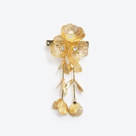 Gold Floral Hairclip Gold Floral Hairclip