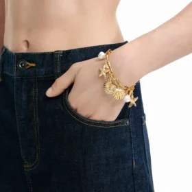 Gold Multi Charm Bracelet