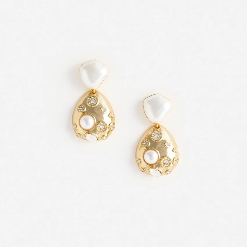 Gold Pearl Earring Gold Pearl Earring