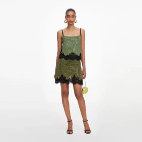 Green Crystal Chainmail Top
