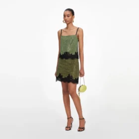 Green Crystal Chainmail Top