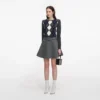 Grey Argyle Crystal Trim Jumper Grey Argyle Crystal Trim Jumper