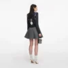 Grey Argyle Crystal Trim Jumper Grey Argyle Crystal Trim Jumper