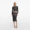 Gunmetal Rhinestone Top Gunmetal Rhinestone Top