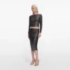 Gunmetal Rhinestone Top Gunmetal Rhinestone Top