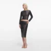 Gunmetal Rhinestone Top Gunmetal Rhinestone Top