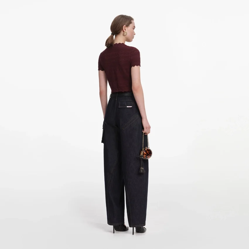 Indigo Denim Cargo Jeans Indigo Denim Cargo Jeans