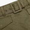 Khaki Denim Utility Skort Khaki Denim Utility Skort