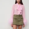 Khaki Denim Utility Skort Khaki Denim Utility Skort