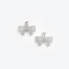 Large Crystal Bow Earrings