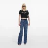 Lightweight Bow Embellished Jeans Lightweight Bow Embellished Jeans
