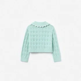 Mint Heart Knit Cardigan Mint Heart Knit Cardigan