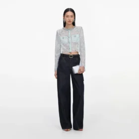 Mint Lace Crystal Embellished Jacket Mint Lace Crystal Embellished Jacket