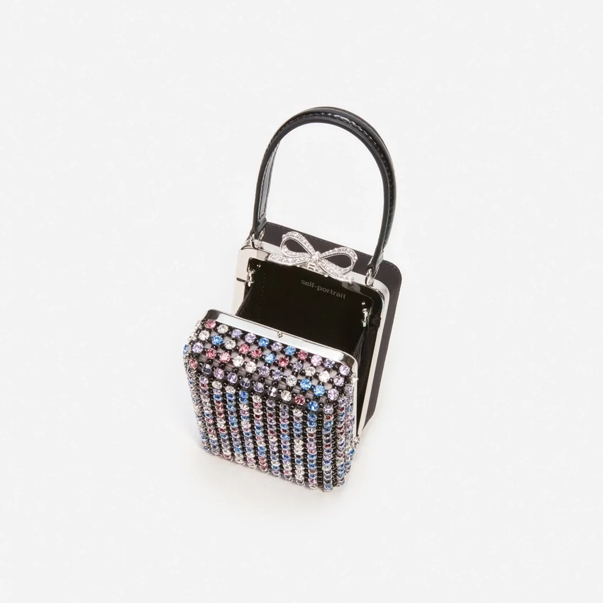Multi Crystal Chainmail Micro Bag Multi Crystal Chainmail Micro Bag