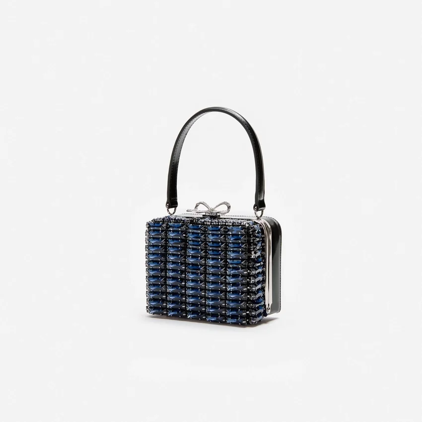 Navy Crystal Micro Bag Navy Crystal Micro Bag