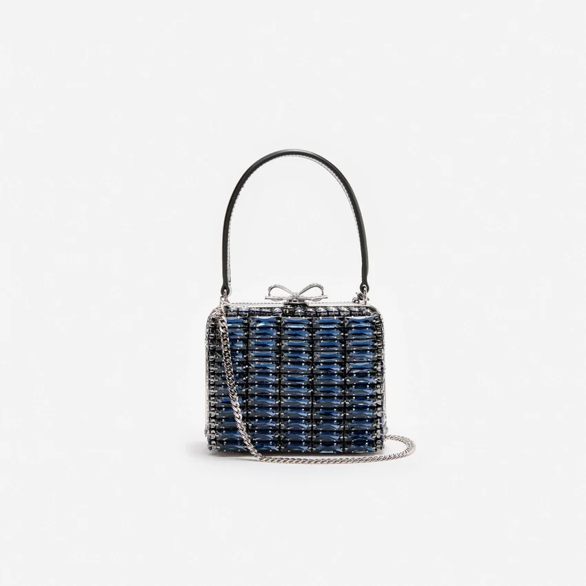 Navy Crystal Micro Bag Navy Crystal Micro Bag