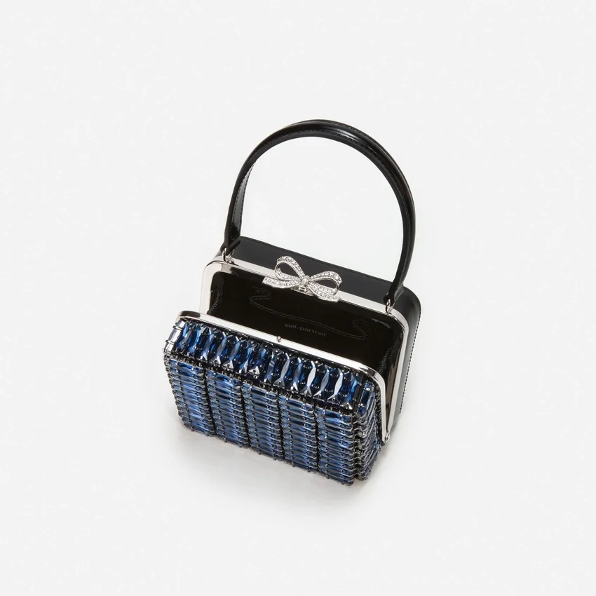 Navy Crystal Micro Bag Navy Crystal Micro Bag