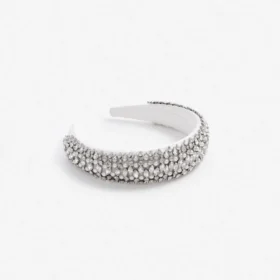 Pearl Crystal Satin Headband