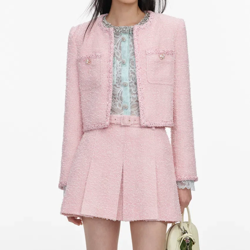 Pink Boucle Jacket Pink Boucle Jacket