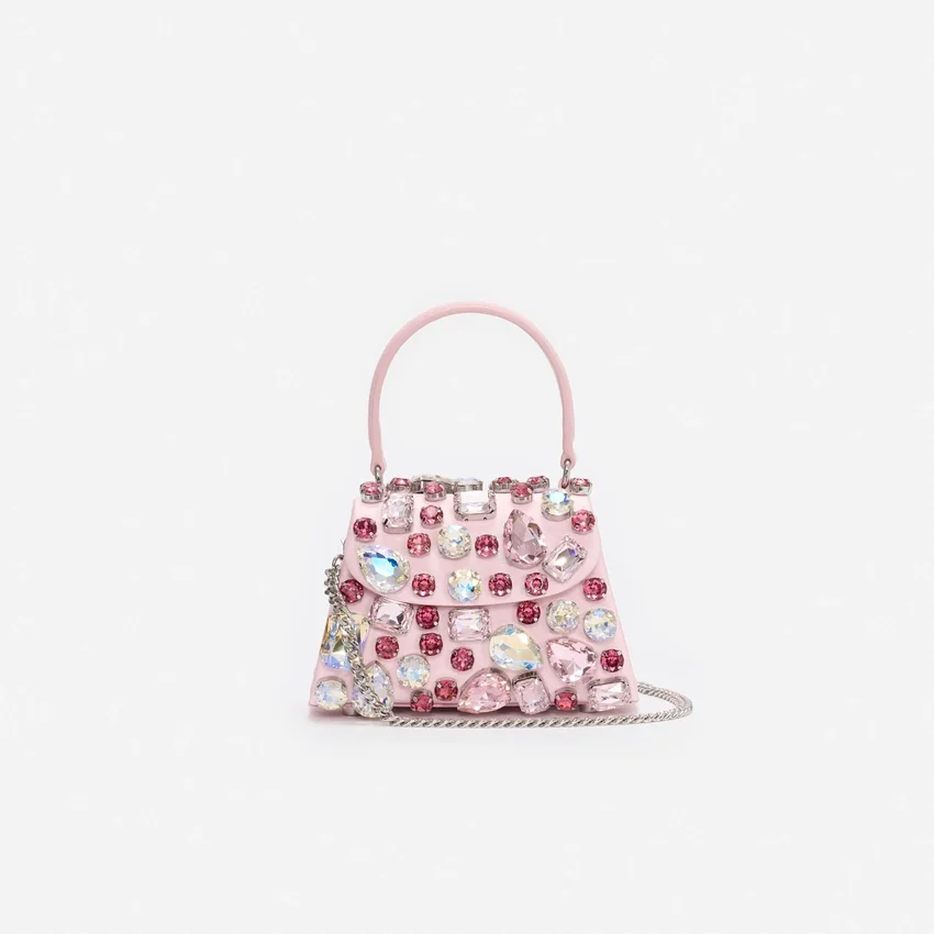 Pink Multi Crystal Mini Bag Pink Multi Crystal Mini Bag