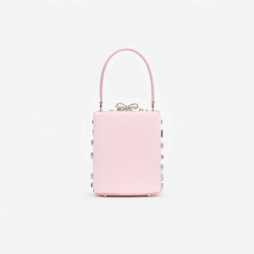 Pink Multi Crystal Mini Bow Bag Pink Multi Crystal Mini Bow Bag