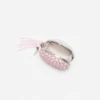 Pink Oval Crystal Chain Clutch Bag Pink Oval Crystal Chain Clutch Bag