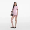 Pink Pointelle Knit Playsuit Pink Pointelle Knit Playsuit