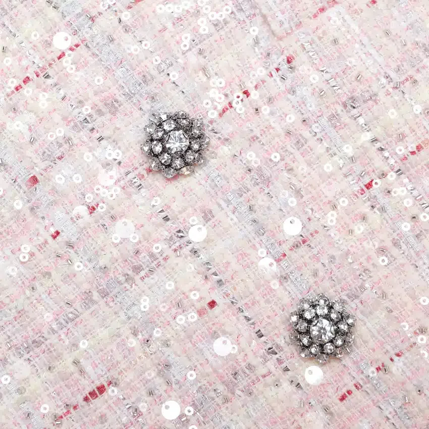 Pink Sequin Boucle Jacket Pink Sequin Boucle Jacket