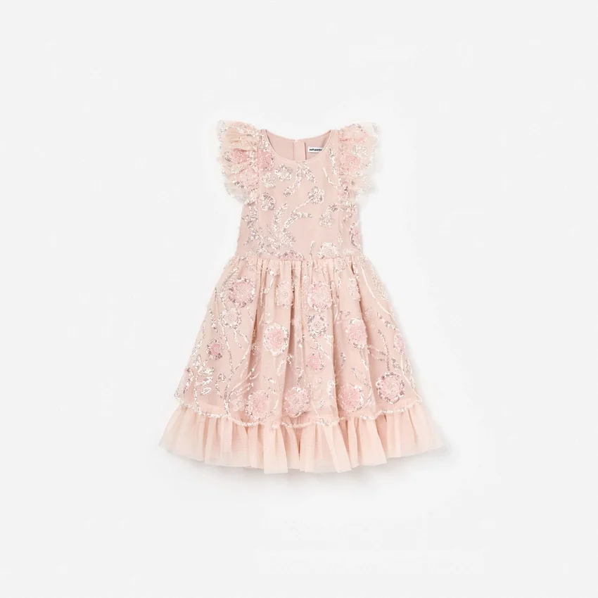 Pink Sequin Embellished Dress Pink Sequin Embellished Dress