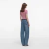 Pink Short Sleeve Viscose Knit Top Pink Short Sleeve Viscose Knit Top
