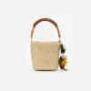 Raffia Charm Bucket Bag Raffia Charm Bucket Bag