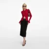 Red Viscose Cardigan Red Viscose Cardigan