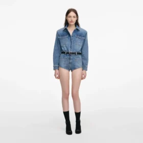 Rhinestone Denim Playsuit Rhinestone Denim Playsuit