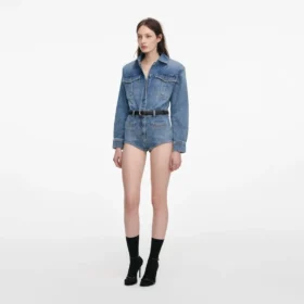 Rhinestone Denim Playsuit Rhinestone Denim Playsuit