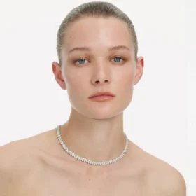 Silver Crystal Necklace