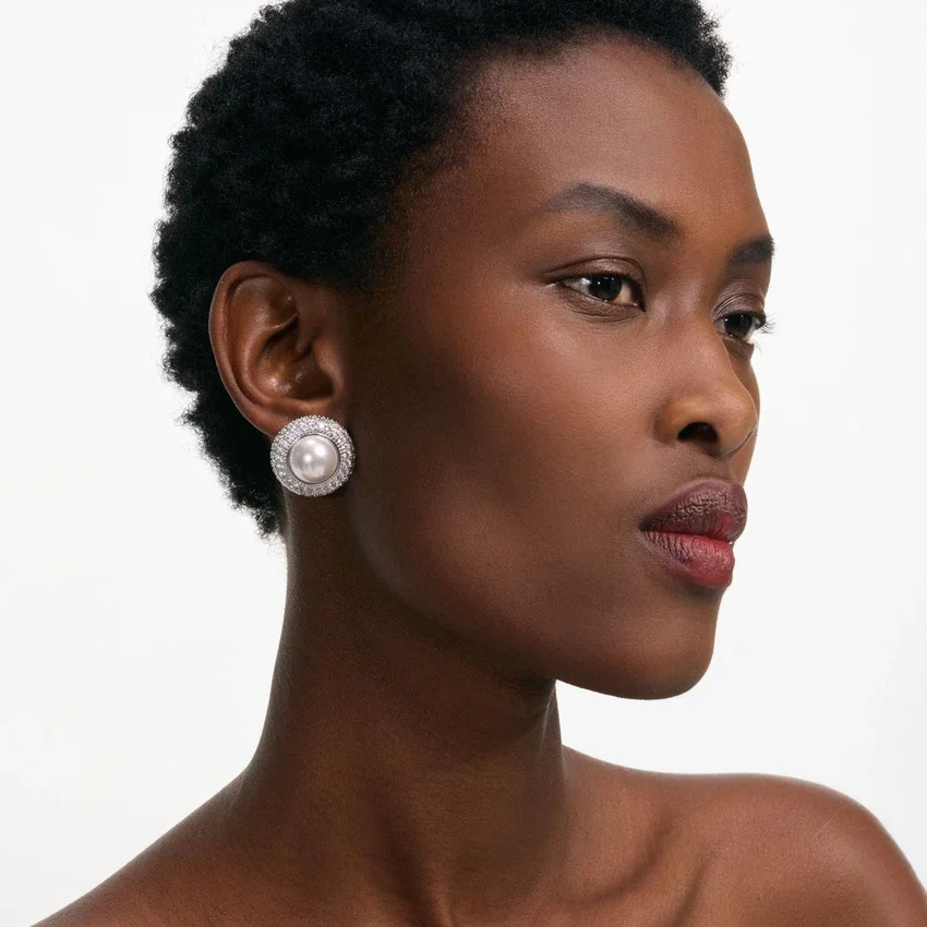 Small Crystal Pearl Earrings Small Crystal Pearl Earrings