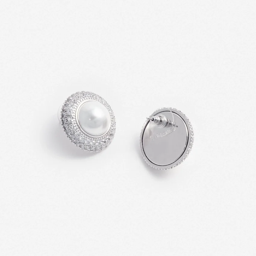Small Crystal Pearl Earrings Small Crystal Pearl Earrings