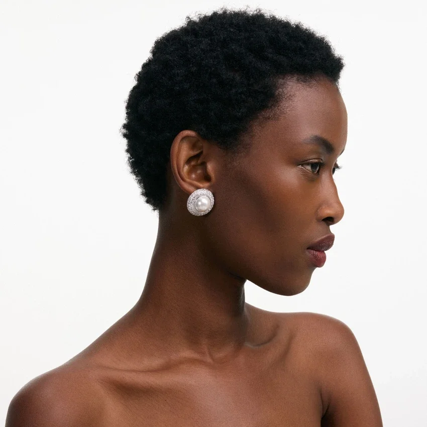 Small Crystal Pearl Earrings Small Crystal Pearl Earrings
