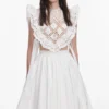 White Crochet Lace Crop Top White Crochet Lace Crop Top