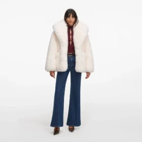 White Faux Fur Coat White Faux Fur Coat