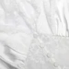 White Fine Lace Satin Maxi Dress