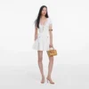 White Pointelle Knit Mini Skirt White Pointelle Knit Mini Skirt