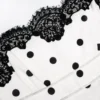 White Polka Dot Linen Top White Polka Dot Linen Top
