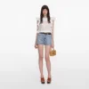 White Ramie Lace Frill Top White Ramie Lace Frill Top