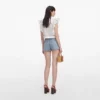 White Ramie Lace Frill Top White Ramie Lace Frill Top