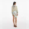 Yellow Floral Organza Blouse