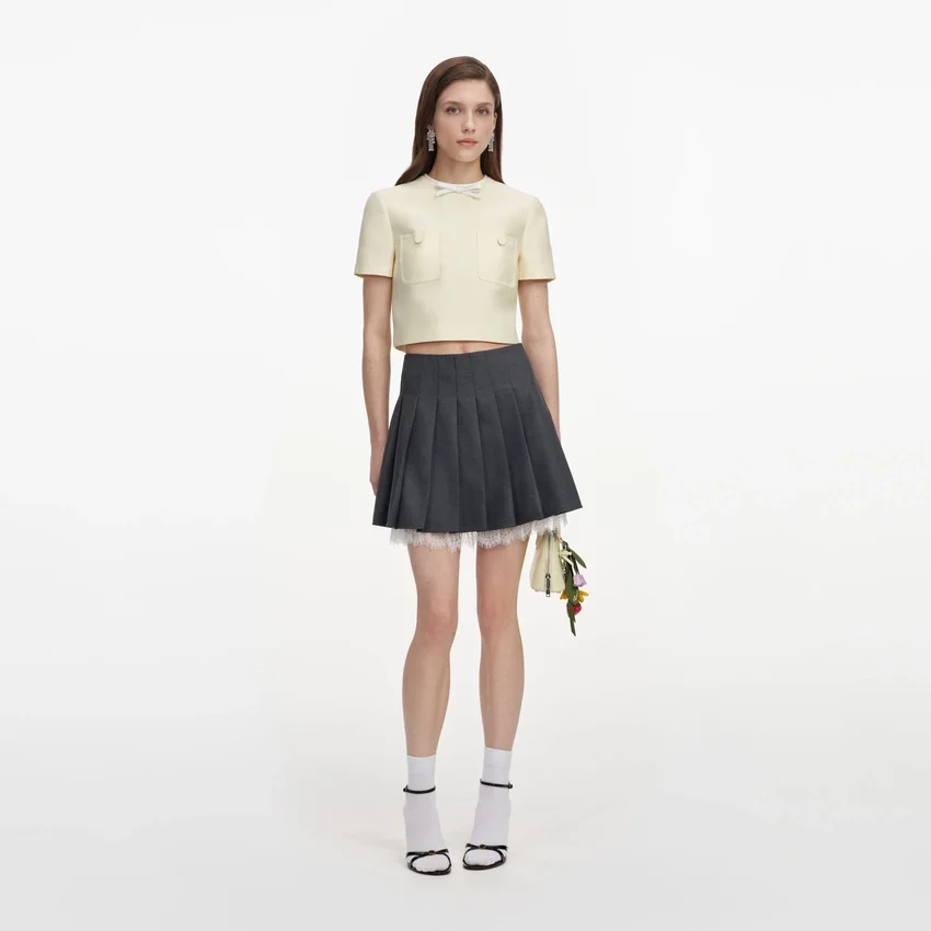 Yellow Taffeta Top Yellow Taffeta Top
